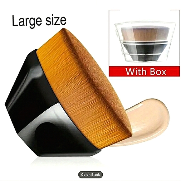 New Trendy Flawless Kabuki Makeup Brush Set - 1 Of Each Size with Case - Picture 3 of 13